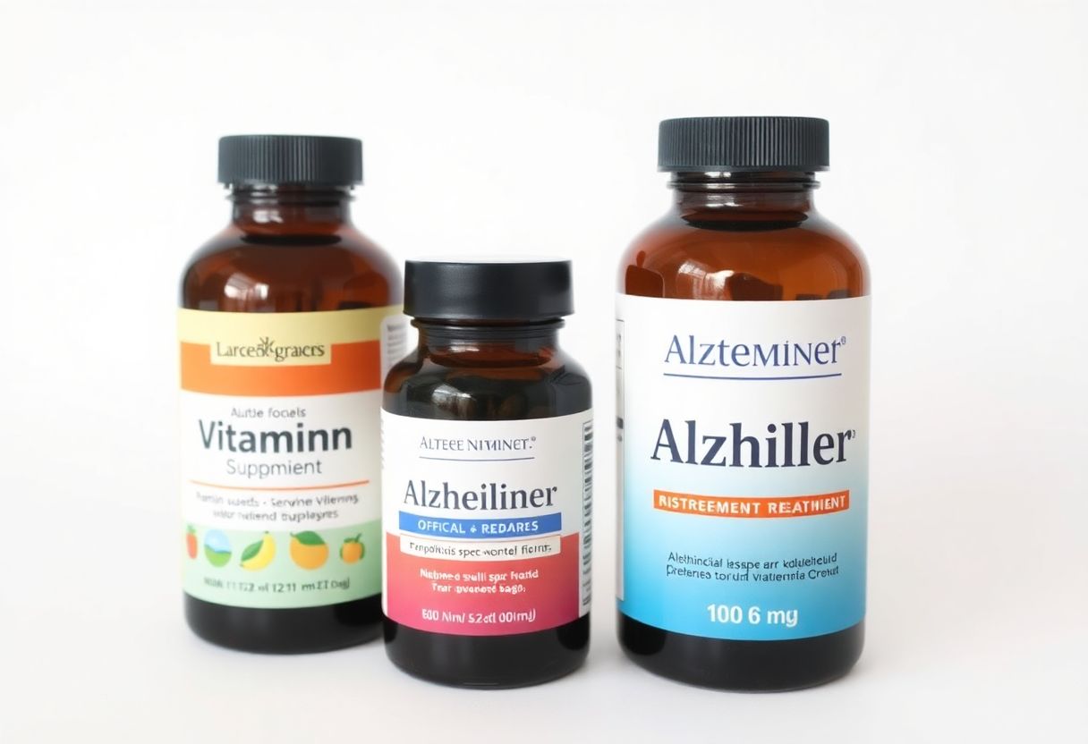 Traitement de la maladie d’Alzheimer avec trois suppléments