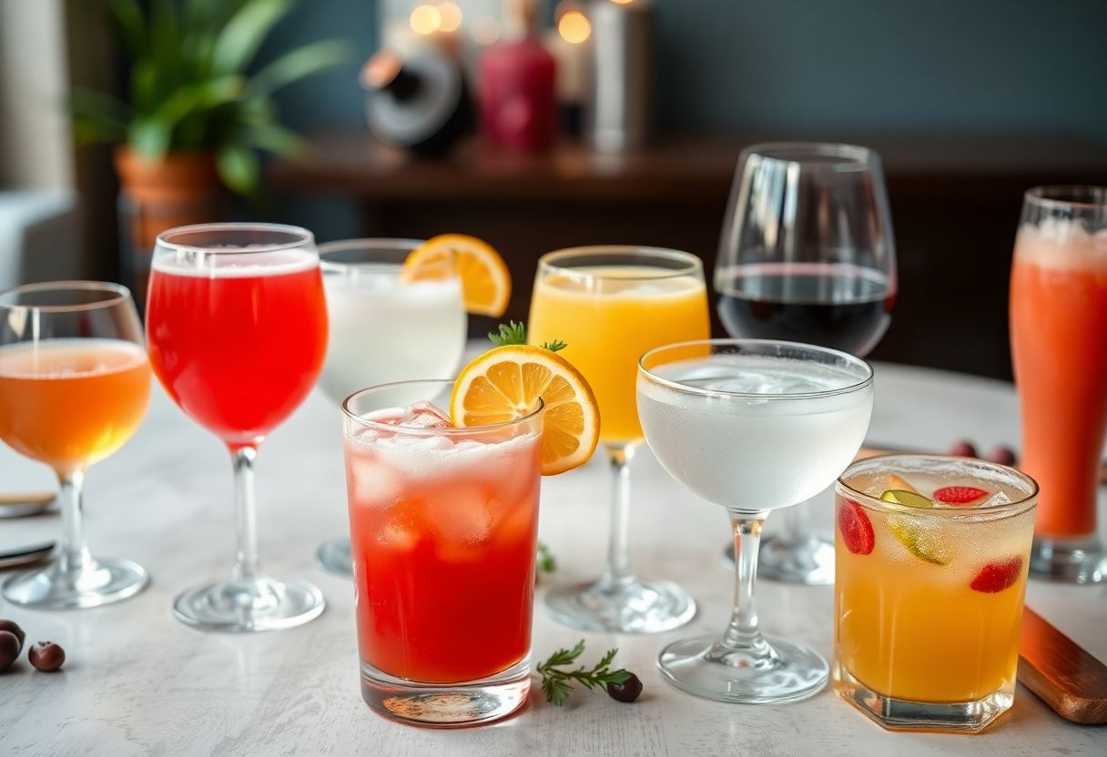 Les boissons faibles en calories : choisir entre alcools et mocktails