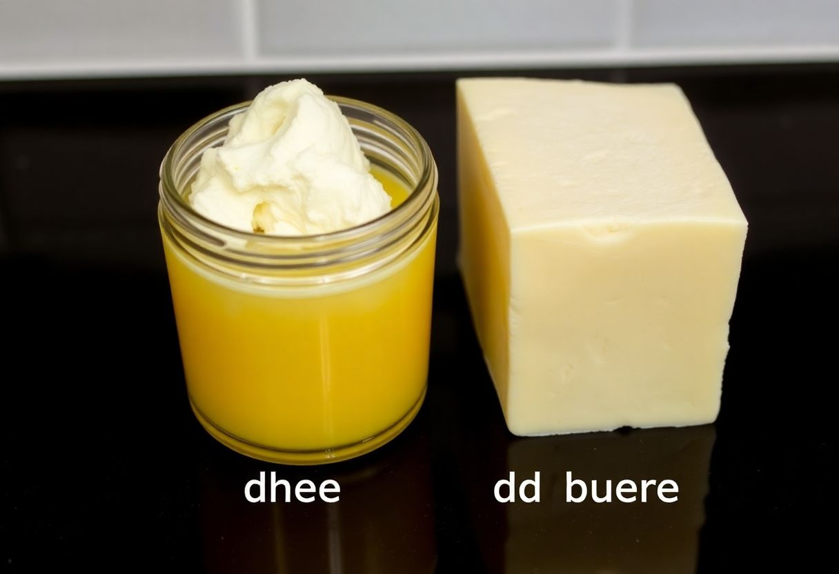 Comparaison entre Ghee et Beurre : Avantages et Inconvénients