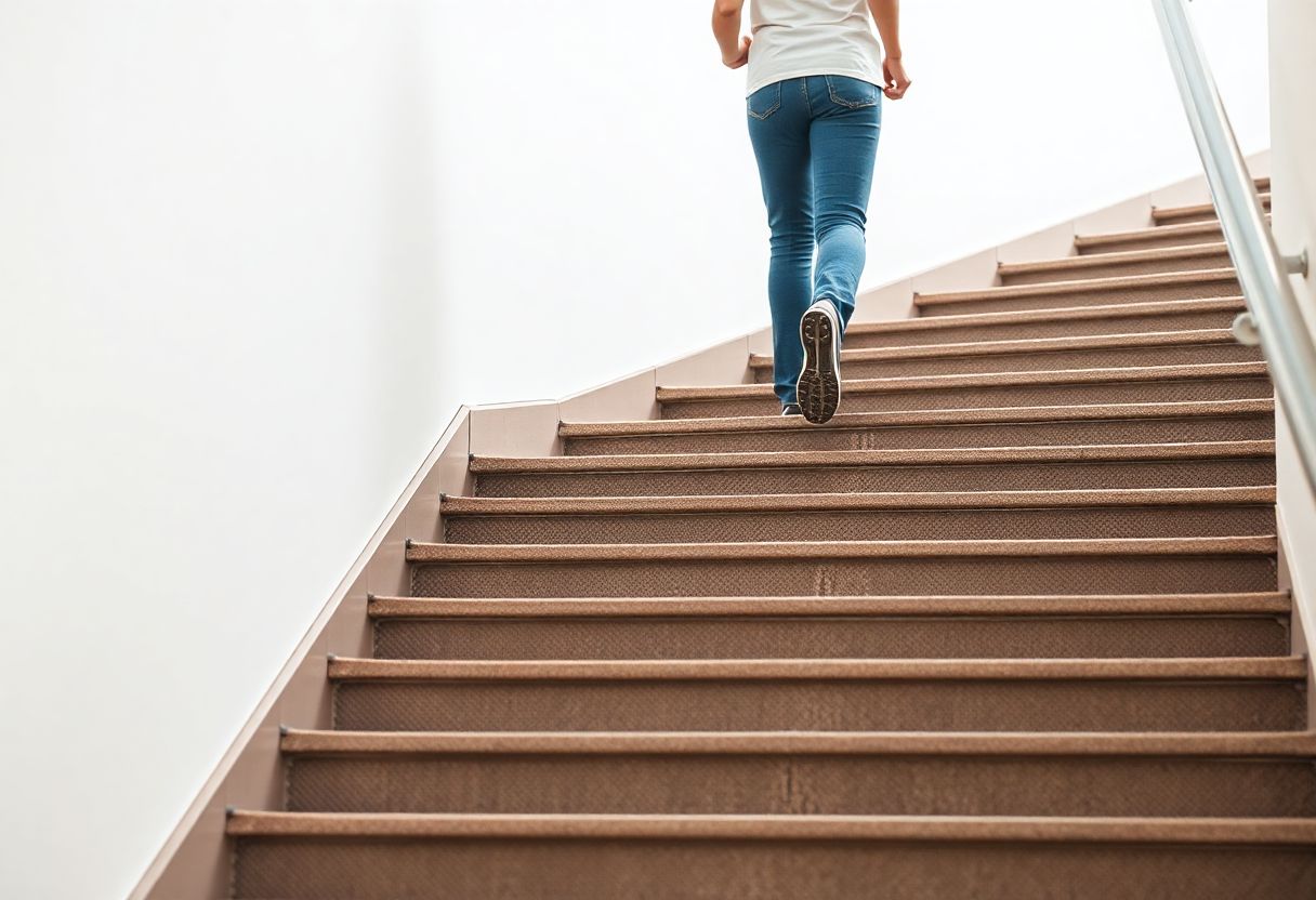 Nombre idéal de marches à gravir quotidiennement pour protéger votre cœur